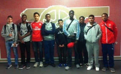 Youngsters from the AFC Kicks programme