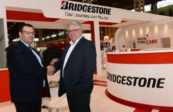 Bridgestone's Greg Ward and Axis MD Dave Potter