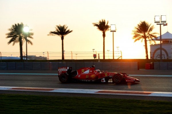 The sun sets in Abu Dhabi as Pirelli's 12-hour test continues