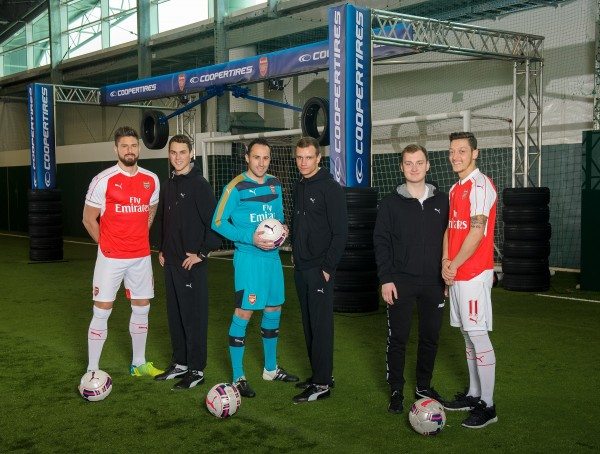 The latest challenge paired Arsenal footballers with World Rallycross drivers