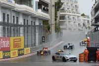 The Monaco grand prix started with the entire grid on Cinturato Blue full wet tyres