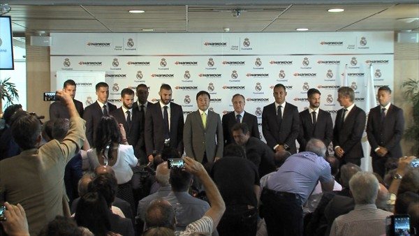 The event included appearances by many of the current Real Madrid squad