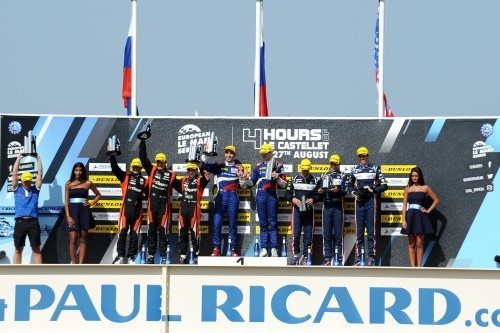 Dunlop’s 15th consecutive ELMS win celebrated on the podium at Paul Ricard