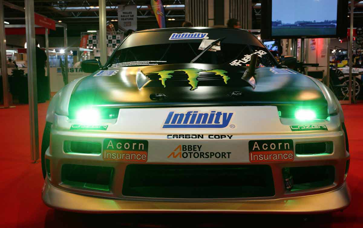 Acorn Infinity Motorsport drifting Nissan S13