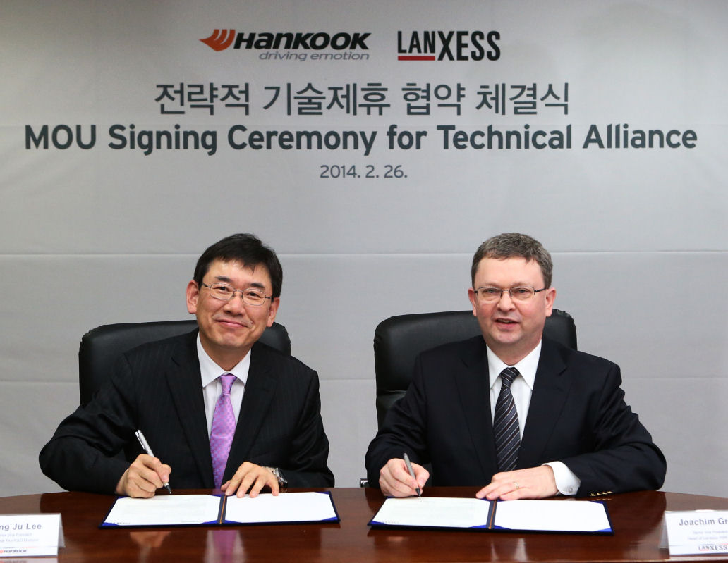 Hankook, Lanxess join forces for synthetic rubber development