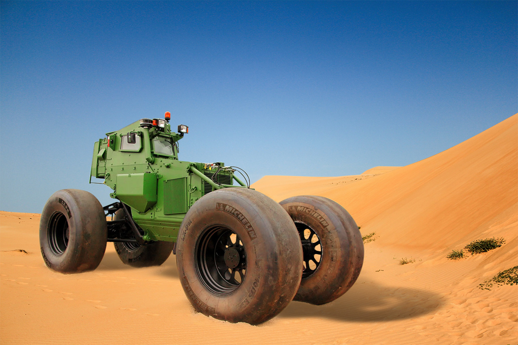 Michelin military tyre SOUVIM II land mine clearing system