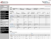DriveRight TyreFit 3.0 interface