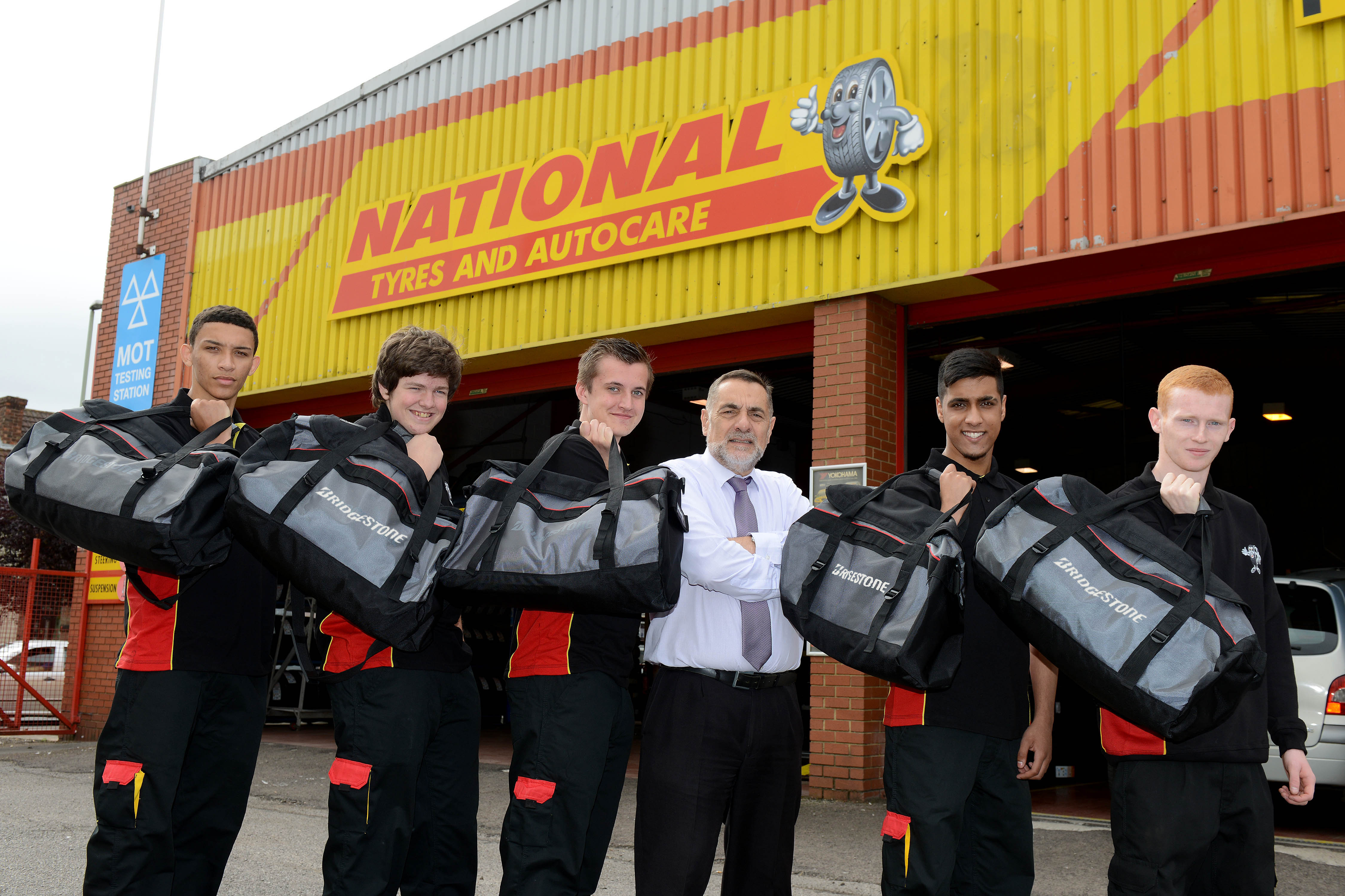 National Tyres apprentice Bridgestone ‘tyre toolbags'