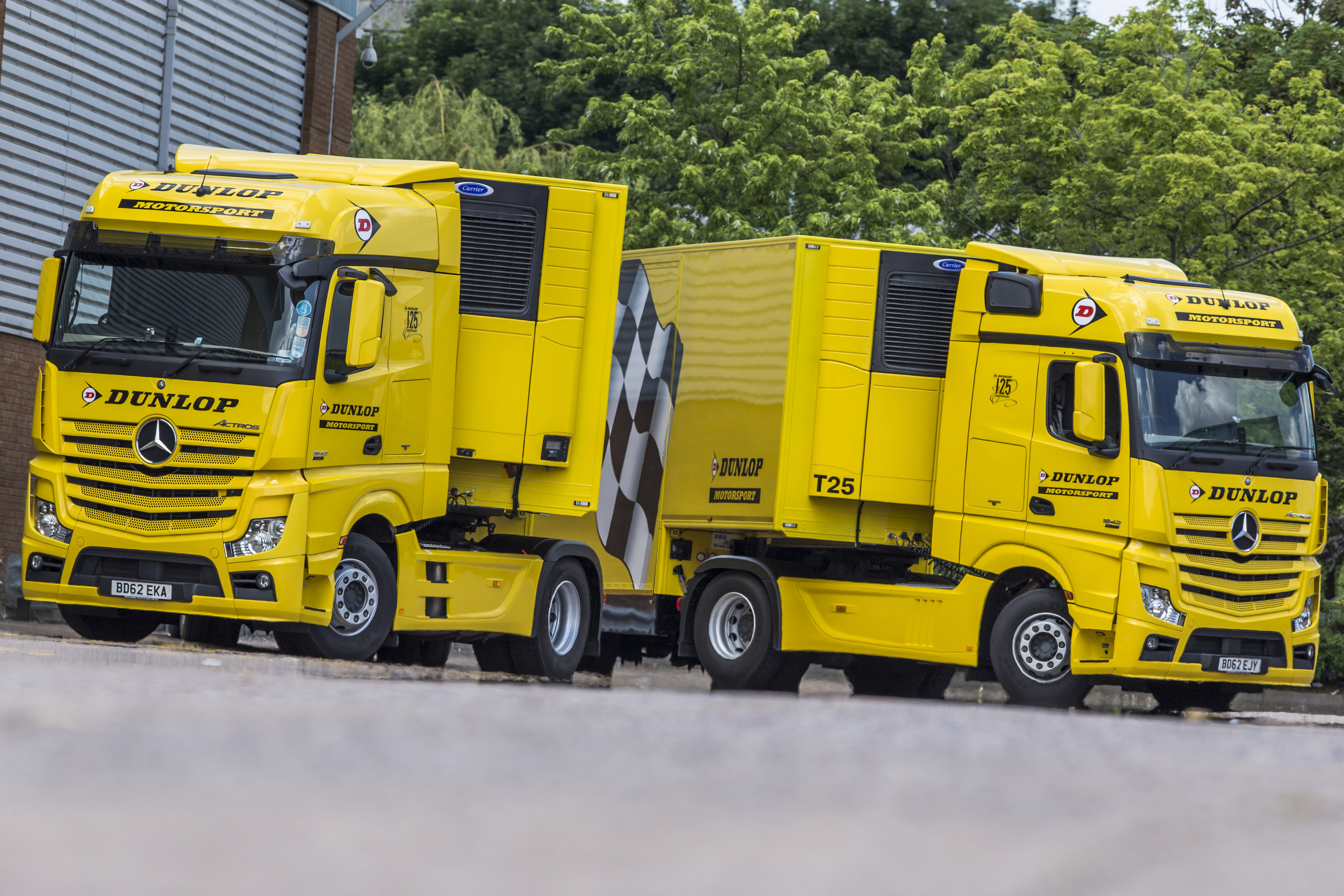 Dunlop Motorsport temperature-controlled trailers