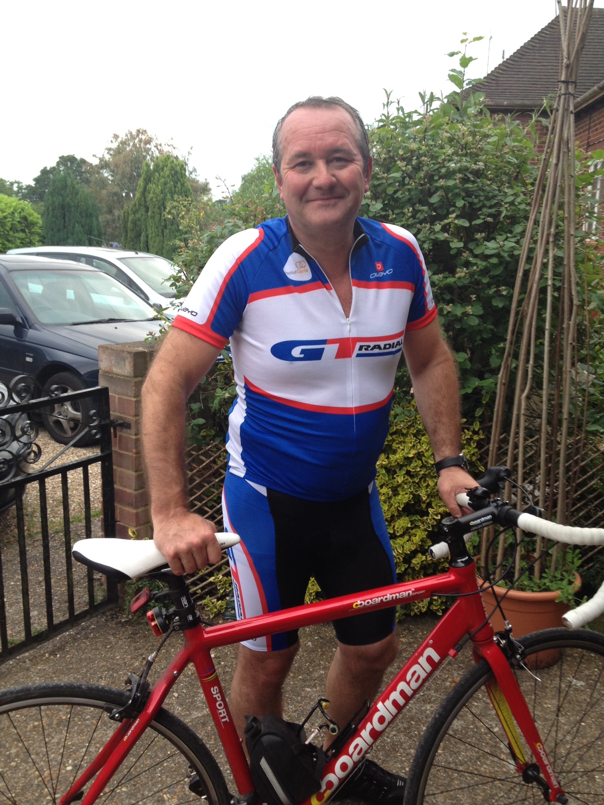 Brian McDermott, country manager UK for Giti Tire, cycling charity