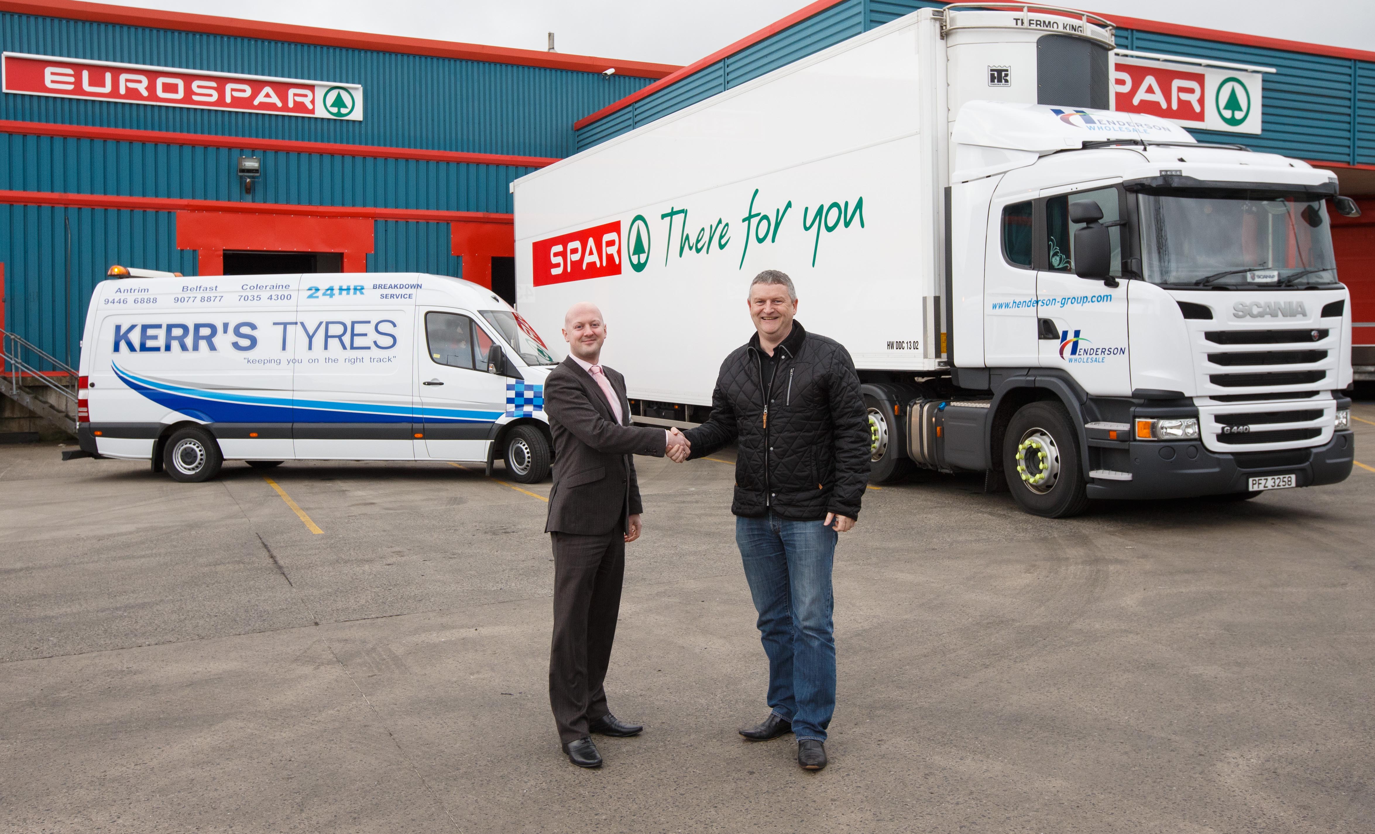 Greg Gilmour, Henderson Wholesale and Norman Kerr, Kerr’s Tyres