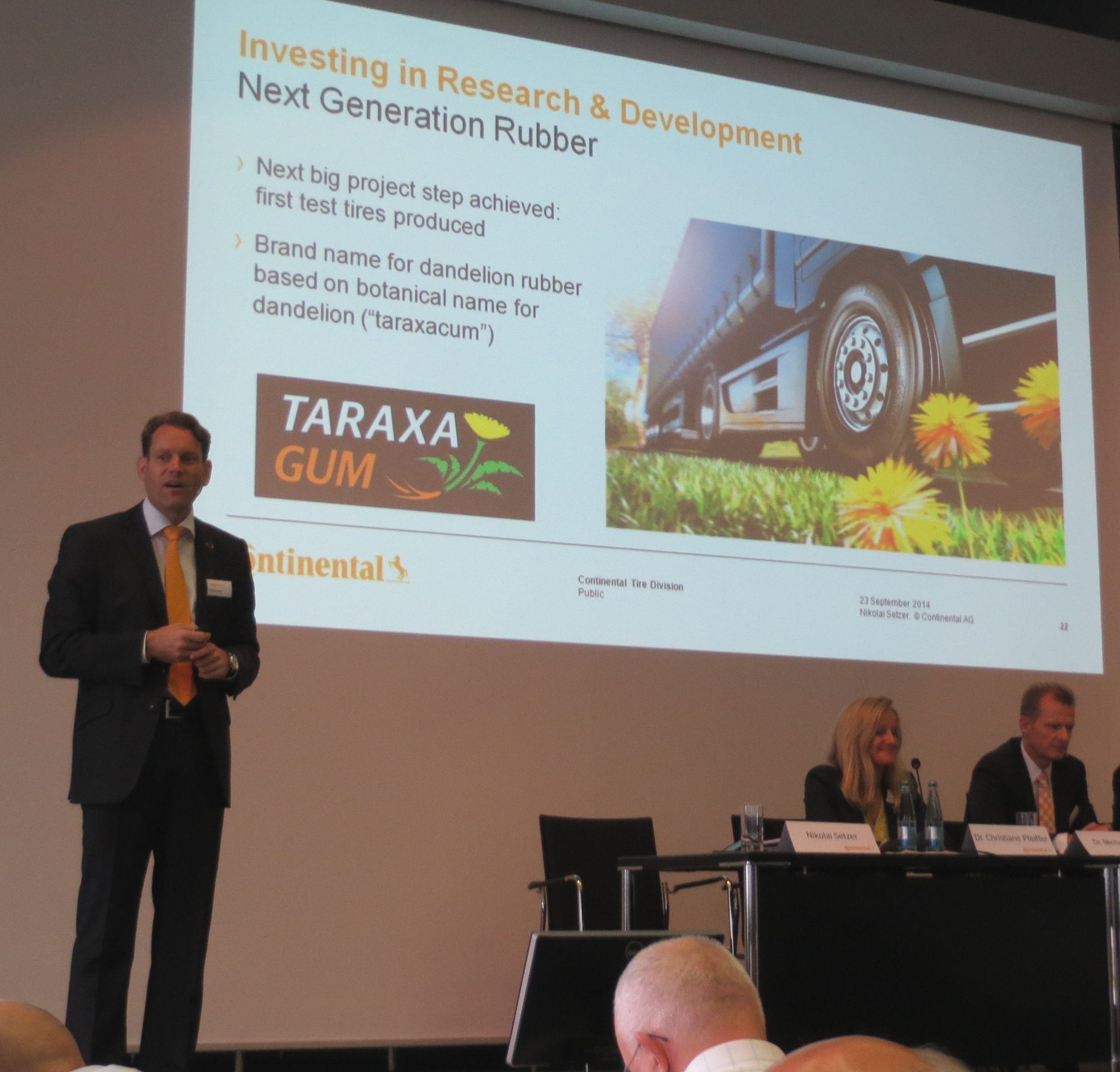 Taraxagum – Continental unveils brand name for dandelion tyre rubber