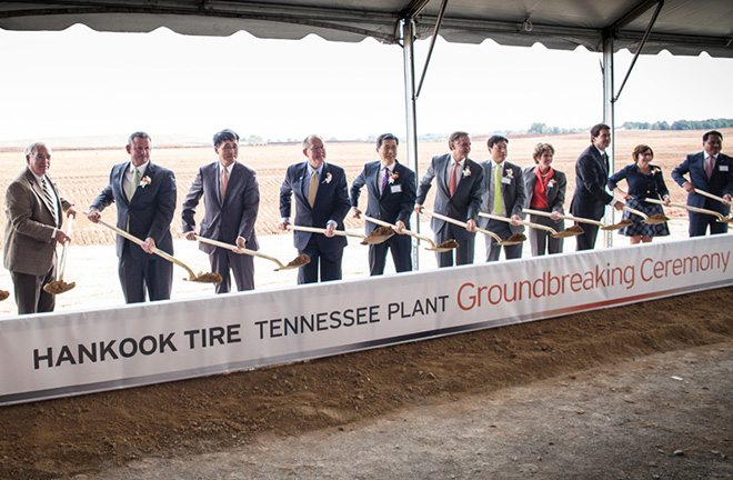 Groundbreaking held for Hankook’s US tyre plant