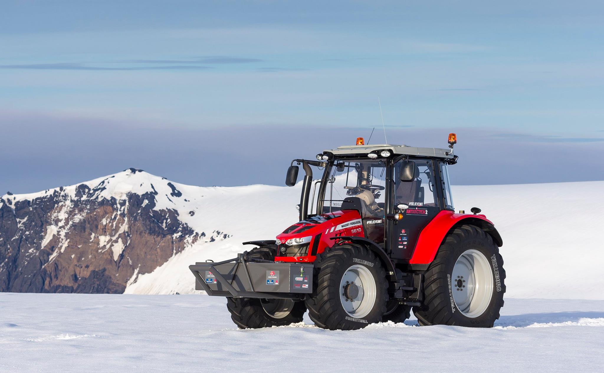 Trelleborg, Tractor Girl and Massey Fergusson prepare for South Pole expedition