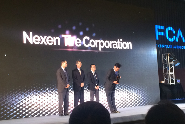 Nexen Tire wins Fiat Chrysler supplier award, extends OE tyre supply