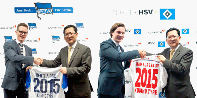 Kumho sponsoring two further German football clubs