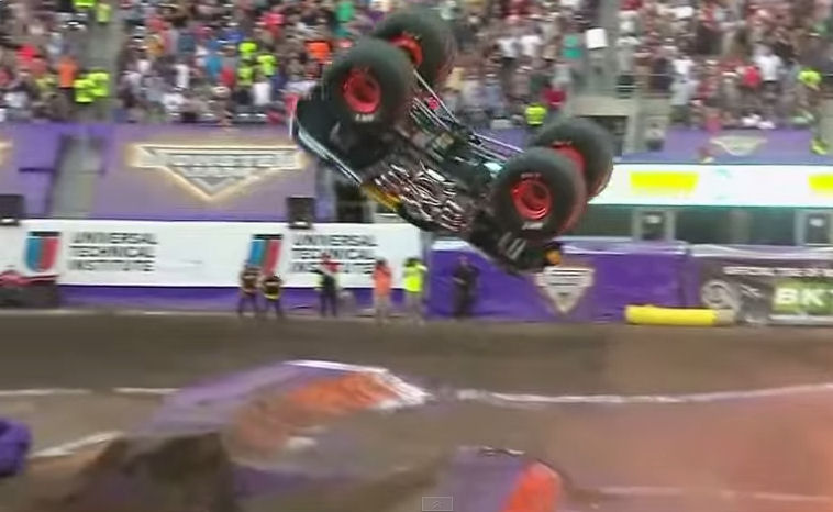 BKT congratulates Monster Jam champion on front-flip manoeuvre