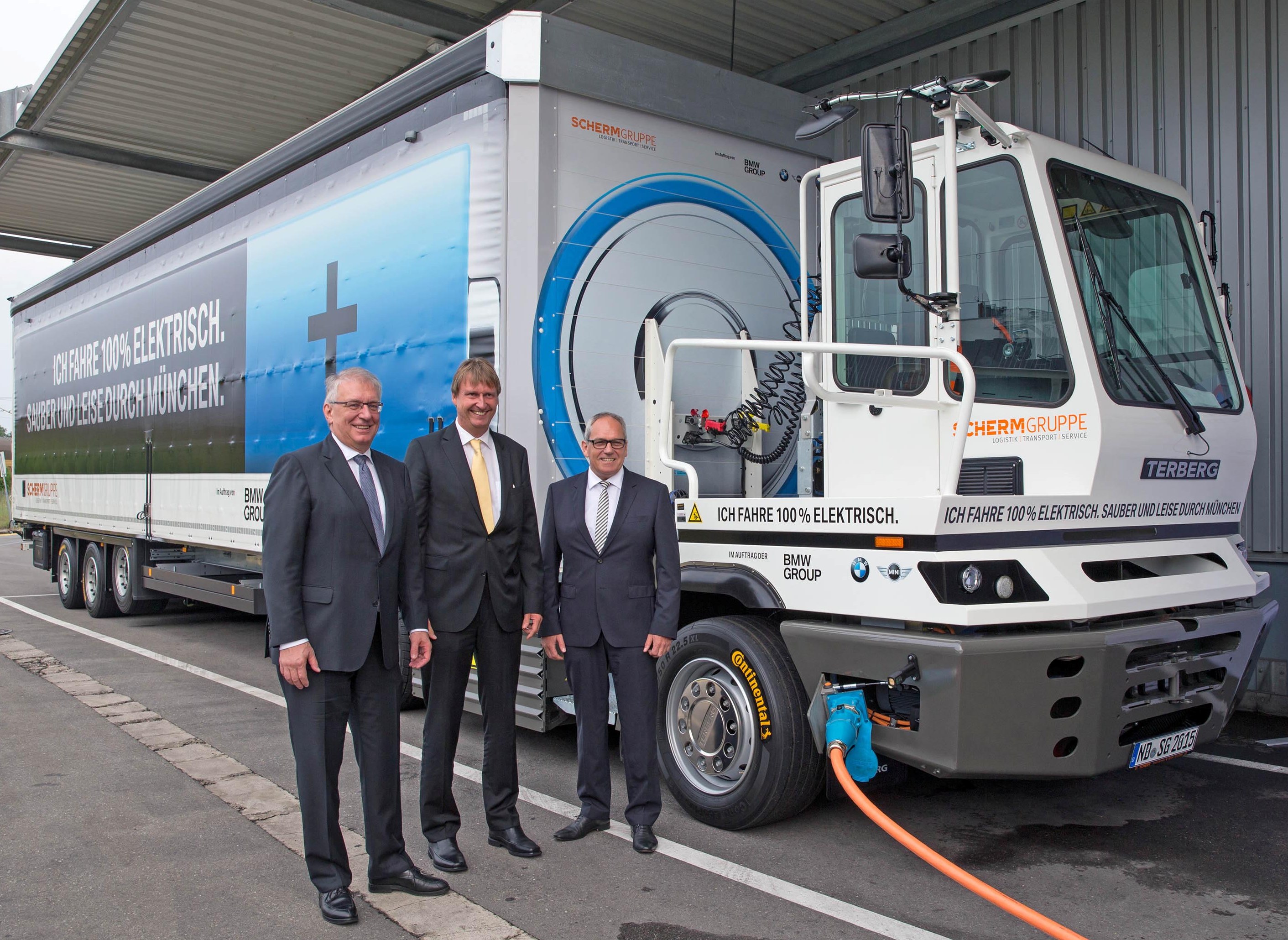 Continental fits latest tyres ContiPressureCheck to electric truck