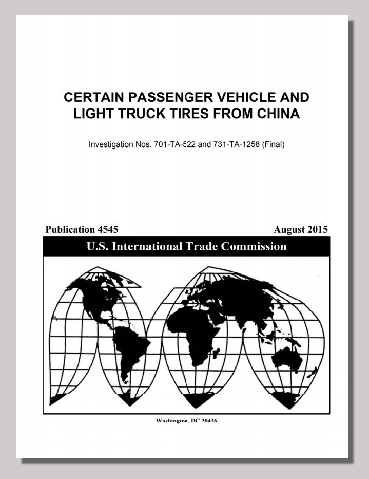 US releases report on Chinese tyre tariffs