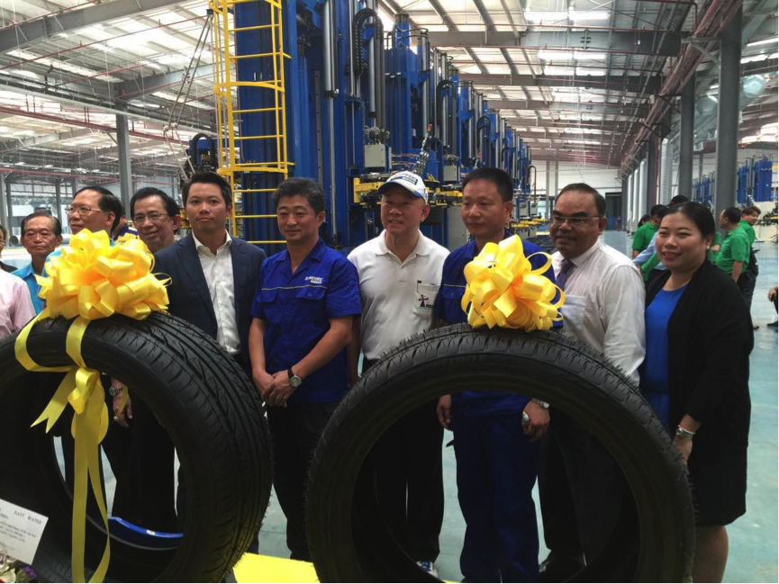 First Landsail tyres produced at new Thai factory