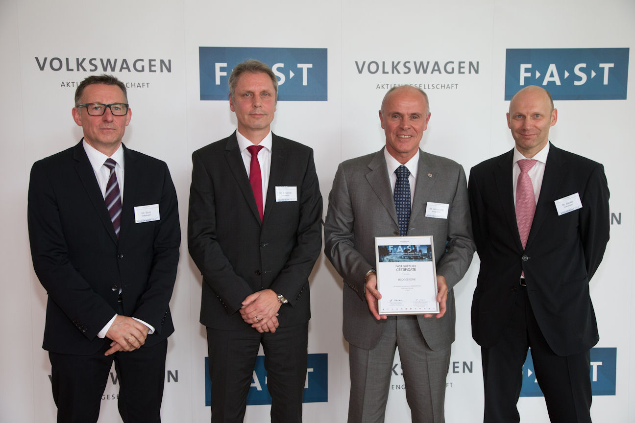 Bridgestone nominated Volkswagen’s FAST partner for tyres