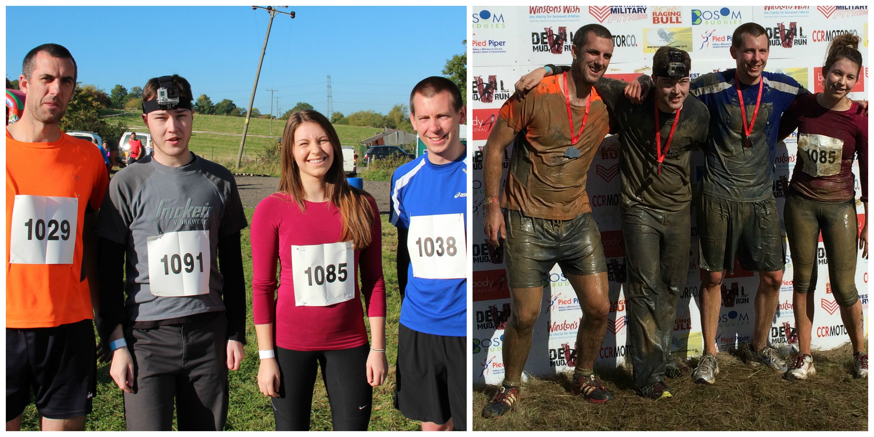 Cam team race in Devil Mud Run