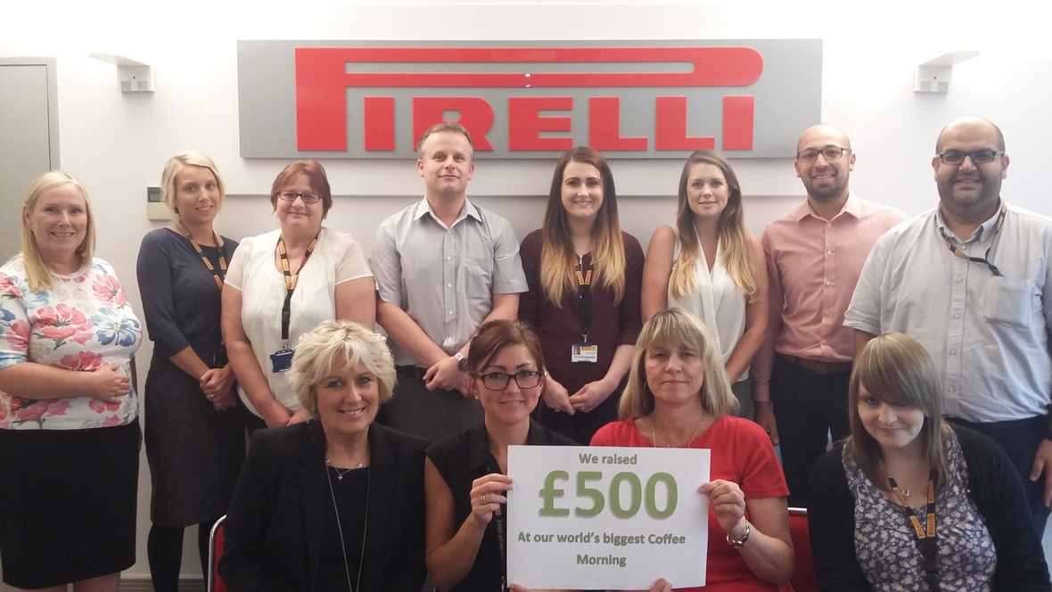 Pirelli supports World’s Biggest Coffee Morning for cancer charity
