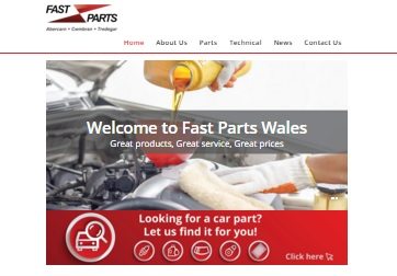 New website for Fast Parts Wales