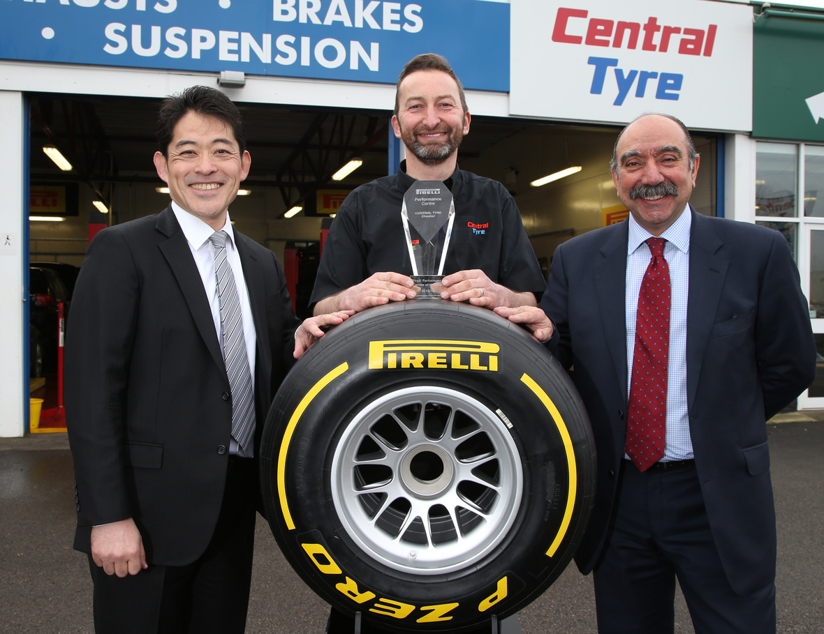 Central Tyre branch wins Pirelli Performance Centre of the year