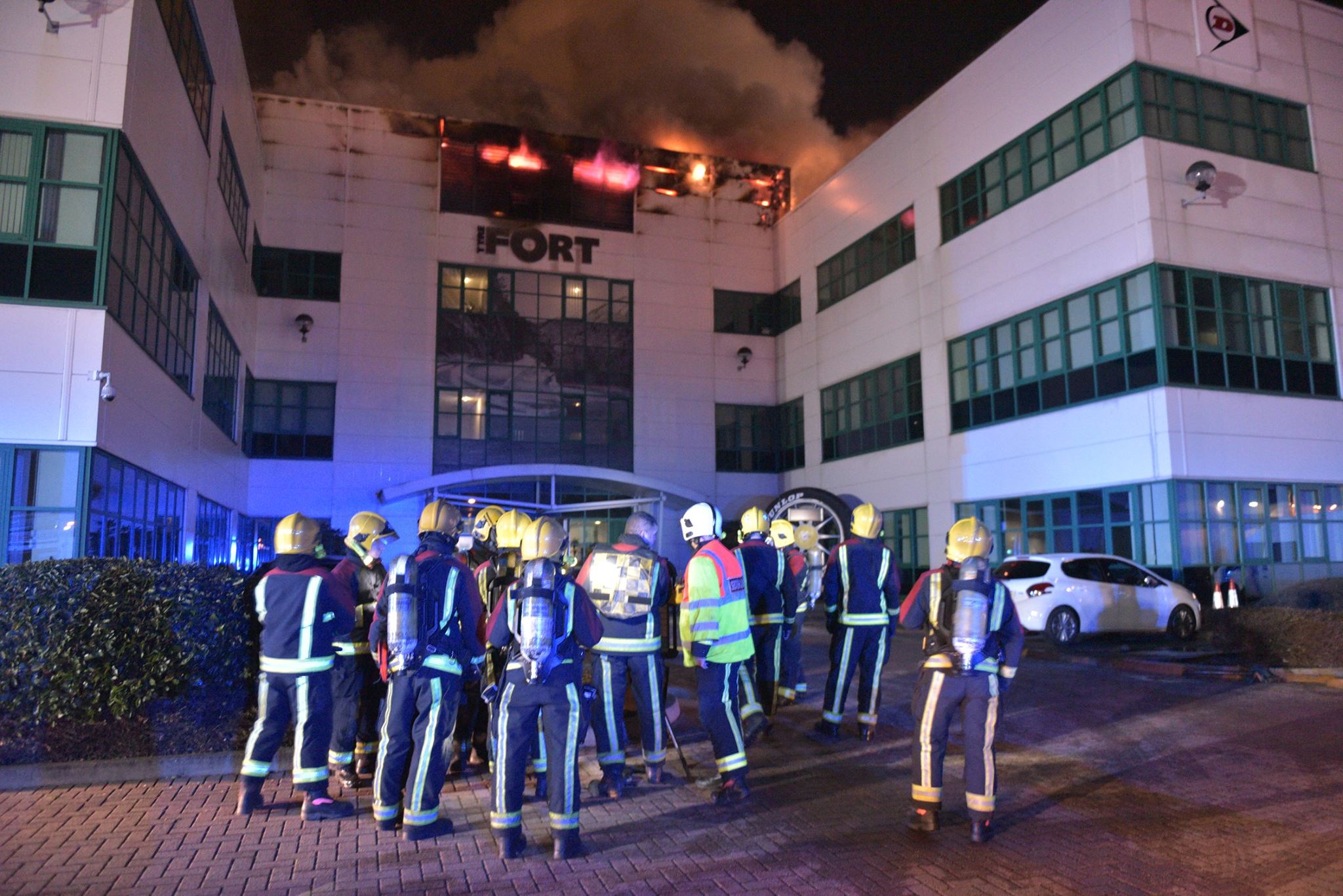 Fire at Goodyear Dunlop’s UK headquarters site