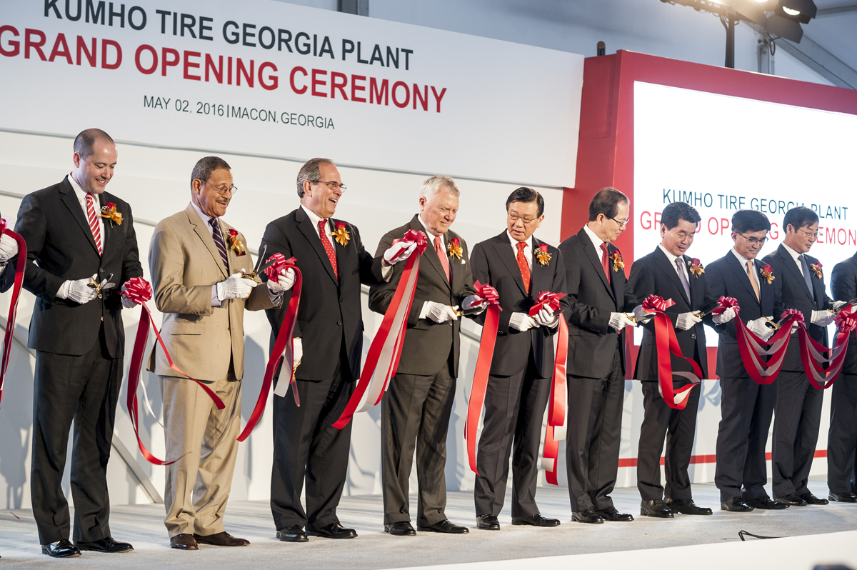 Official opening for Kumho’s US tyre factory