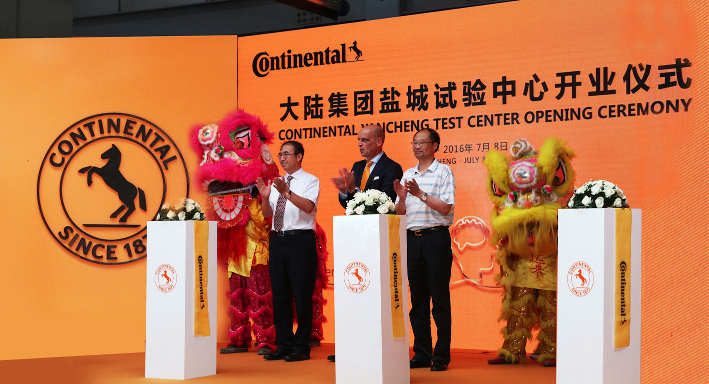 Continental opens China test centre