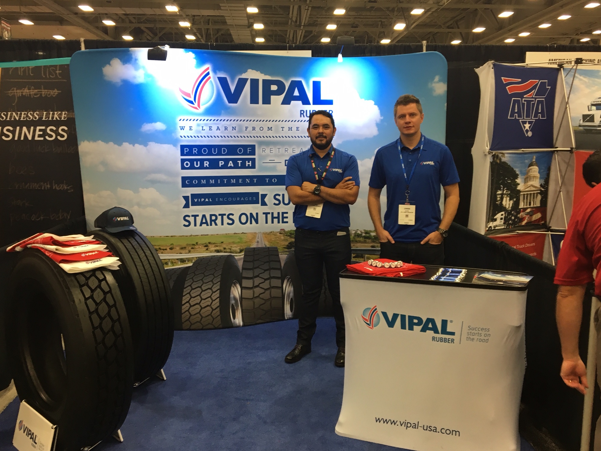 Vipal Rubber exhibits at US truck show