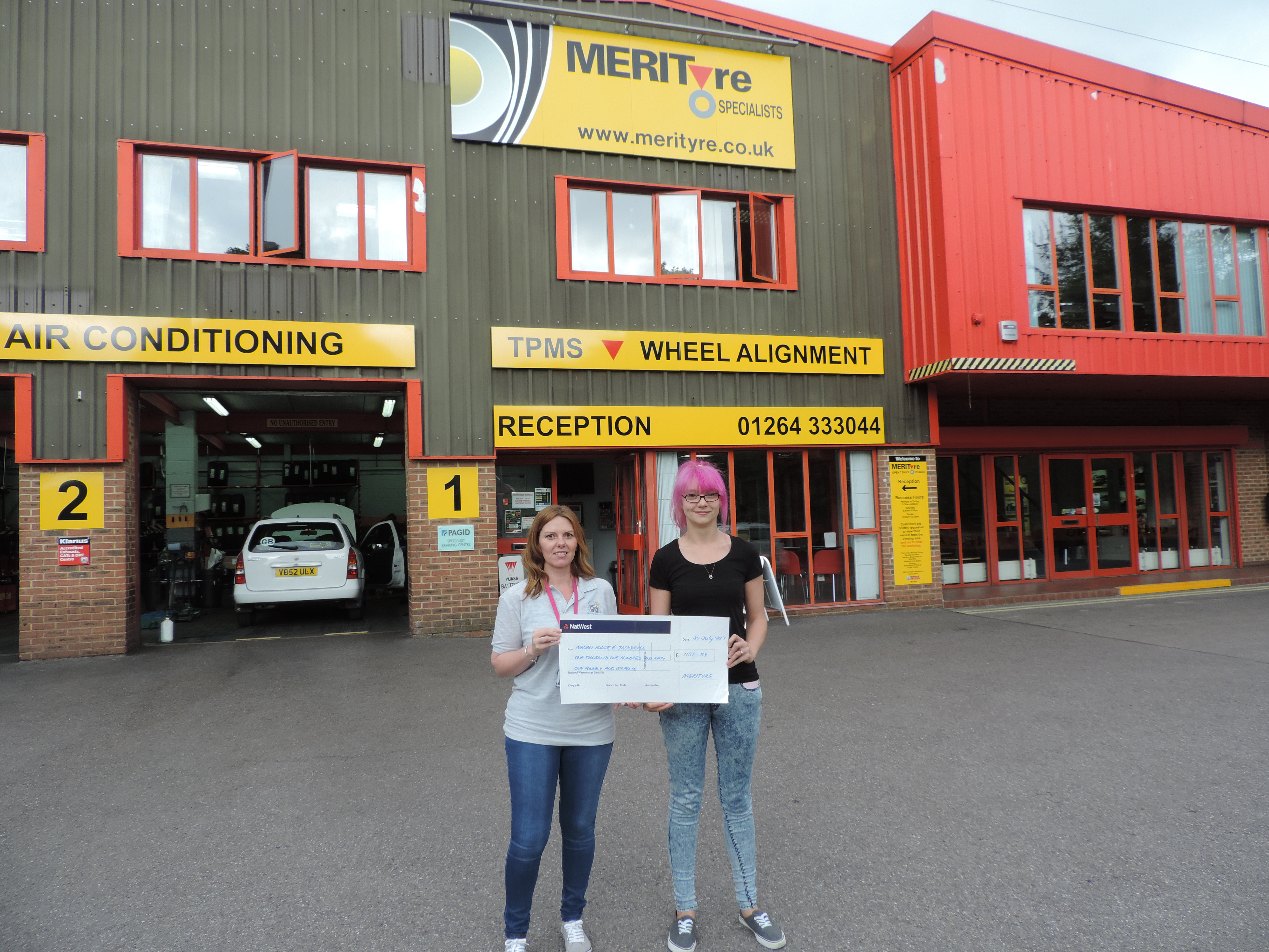Merityre raises over £1,000 for charity from car show event