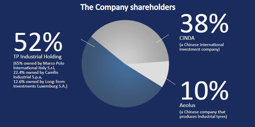 Prometeon share ownership pie chart