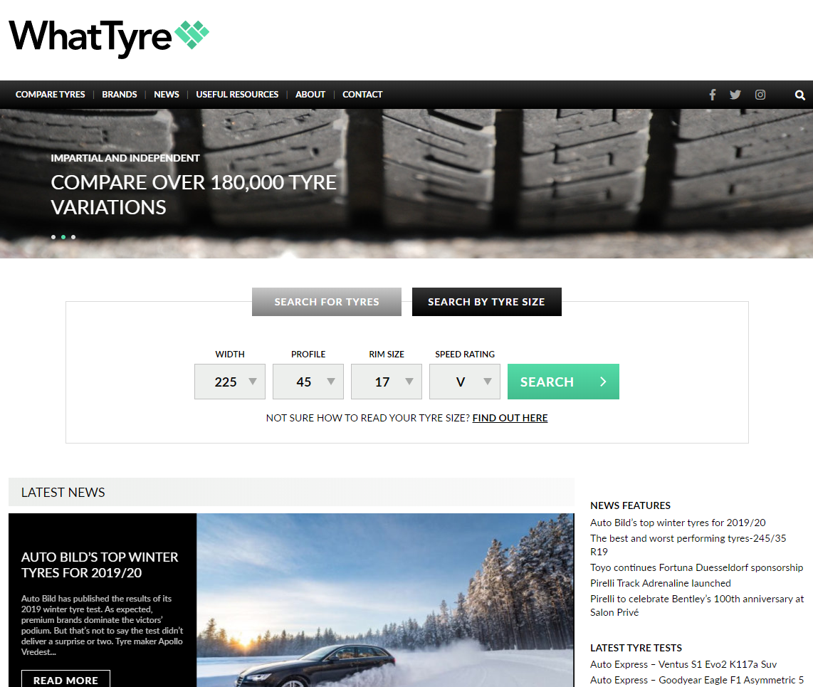 The top 8 tyre comparison sites compared