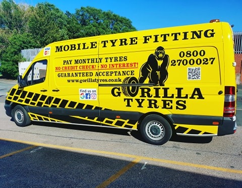 As a result of the purchase of the latest Mercedes Sprinter van during June, Gorilla Tyres now has a fleet of eight vehicles and can reportedly cover a significant part of the North West (Photo: John Stone; Stone Tyres; Gorilla tyres)