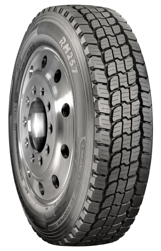 The Roadmaster RM257 is an entirely new drive tyre that a Three-Peak Mountain Snowflake certification. (Photo: Cooper Tire)