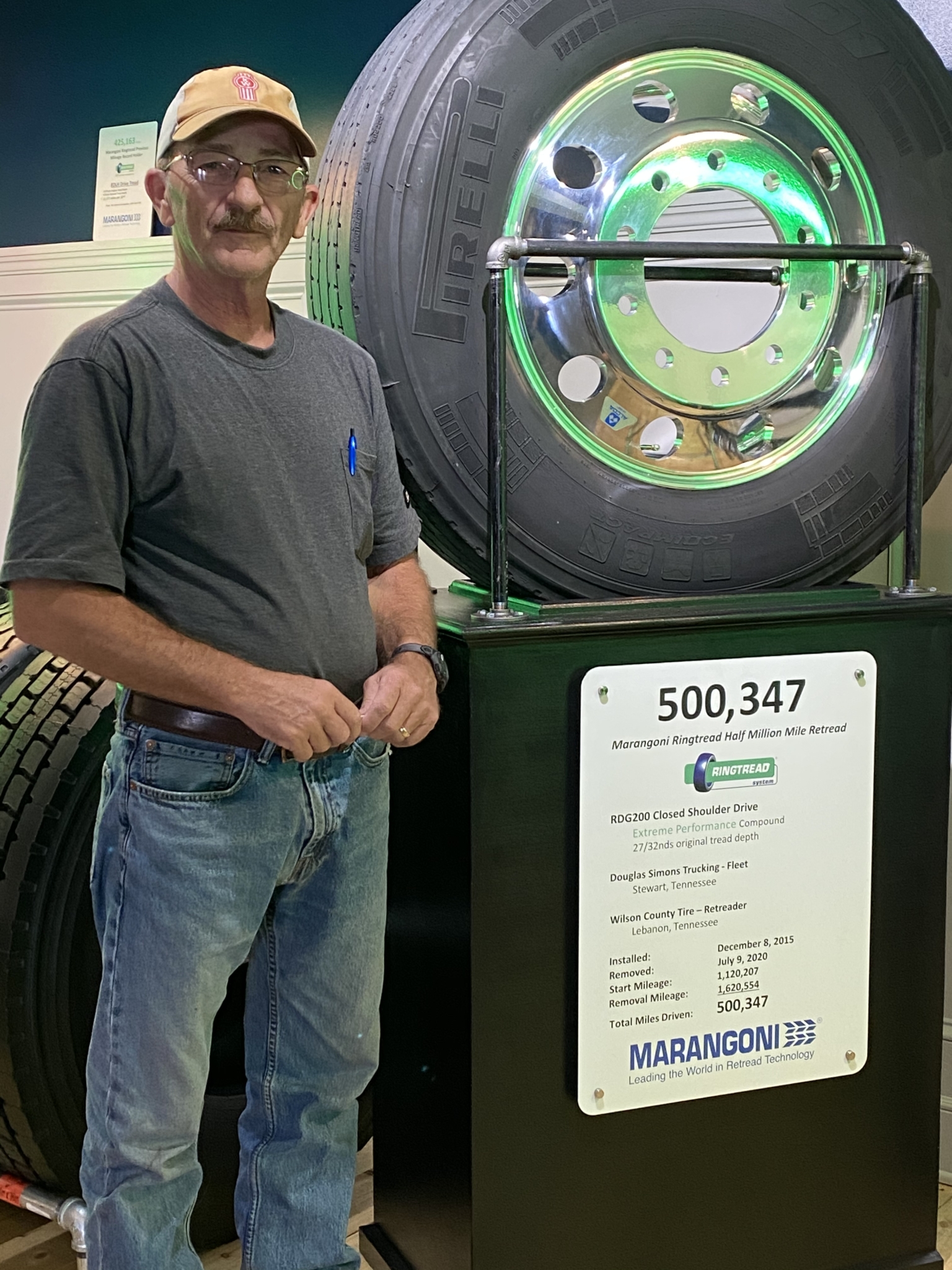 Retread achieves 500,000 miles in America