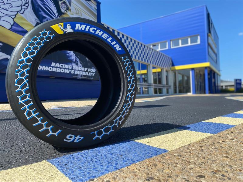 New Michelin MotoE tyre features more Enviro recovered carbon black