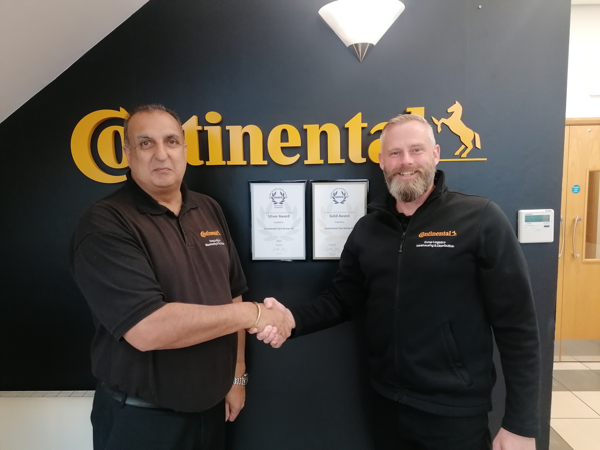 Continental Tyre Group Ltd receives RoSPA Gold Award for health and safety achievements