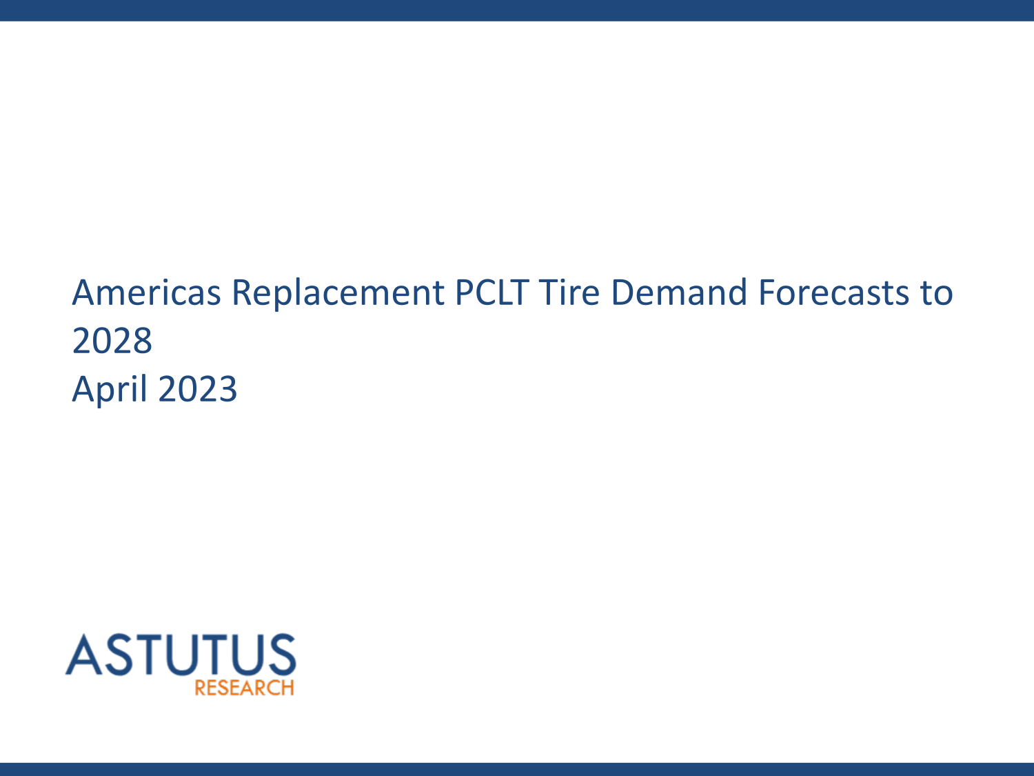 Americas Replacement PCLT Tire Market Forecasts to 2028