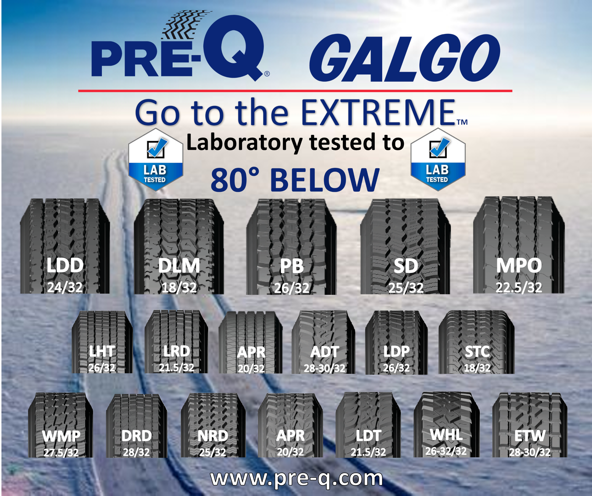 Galgo adds 5 designs to ‘Extreme’ range of winter treads
