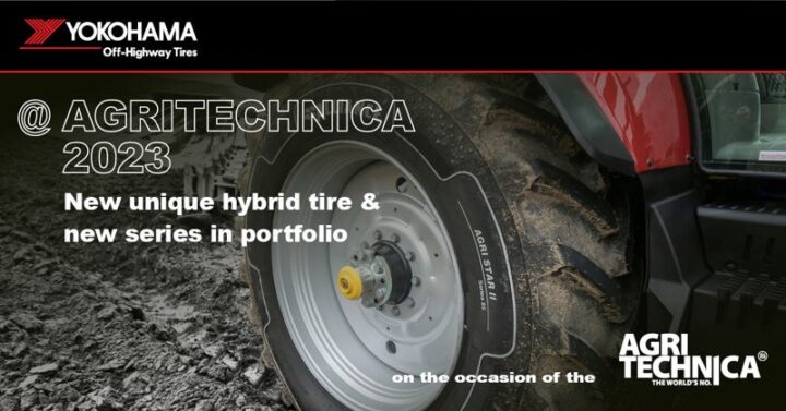 YOHT presenting hybrid tractor tyre at Agritechnica