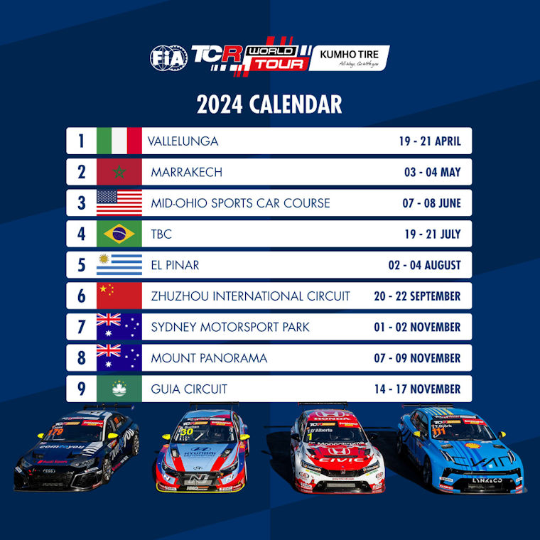 Kumho-shod TCR World Tour gains FIA status