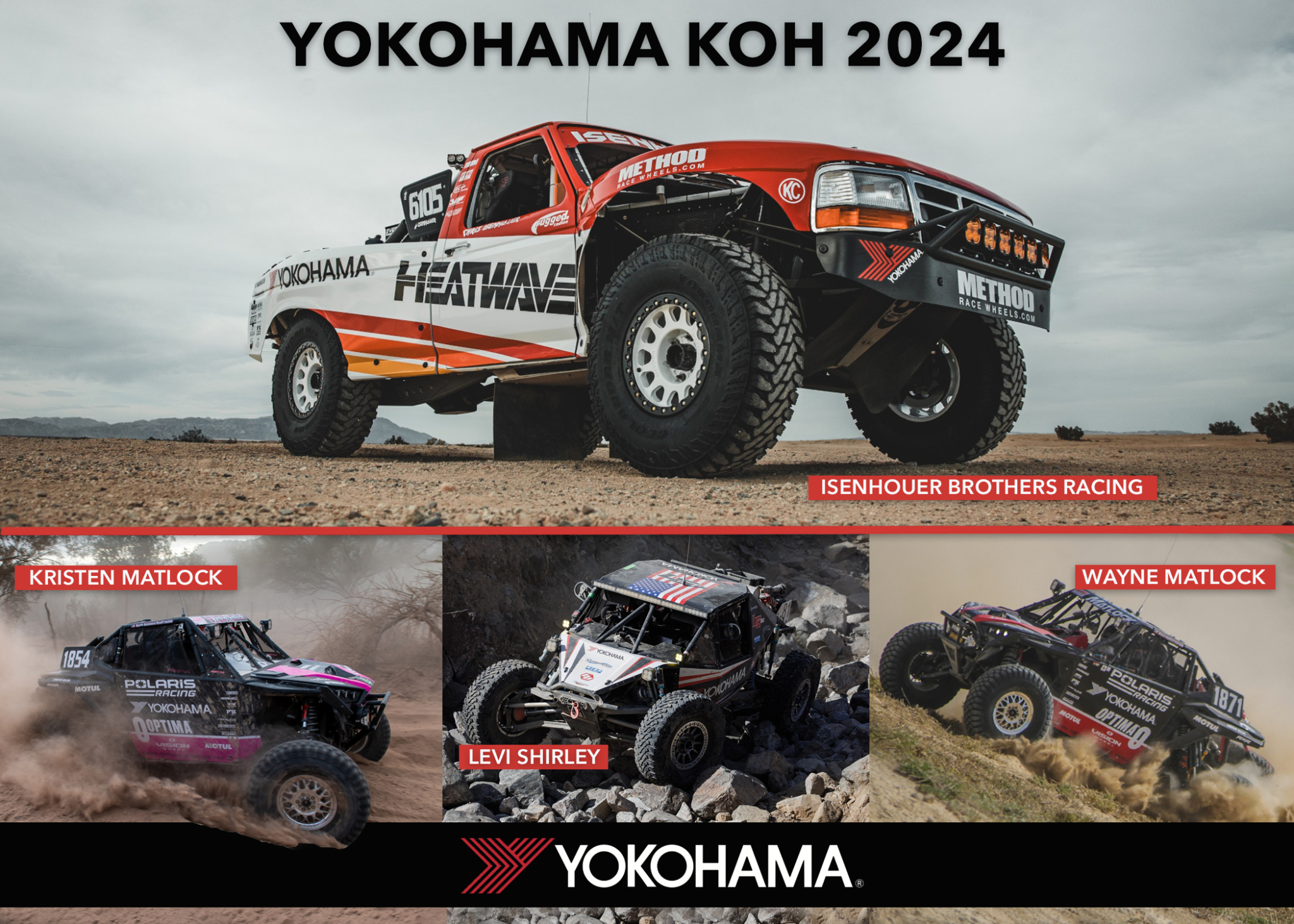 Isenhouer Brothers Racing joins Team Yokohama roster on Geolandar tyres at King of the Hammers